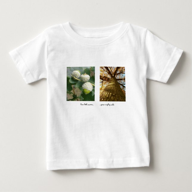 Pour Bébé T-shirt Acorns to Oaks (Devant)