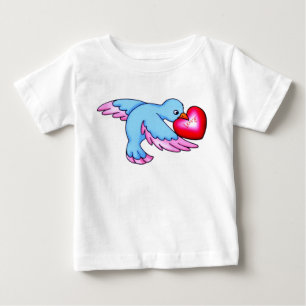 Pour Bébé T-shirt Amour Oiseau