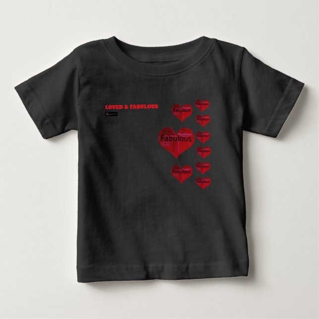 POUR BÉBÉ T-SHIRT AMOUREUX ET FABULEUX (Devant)