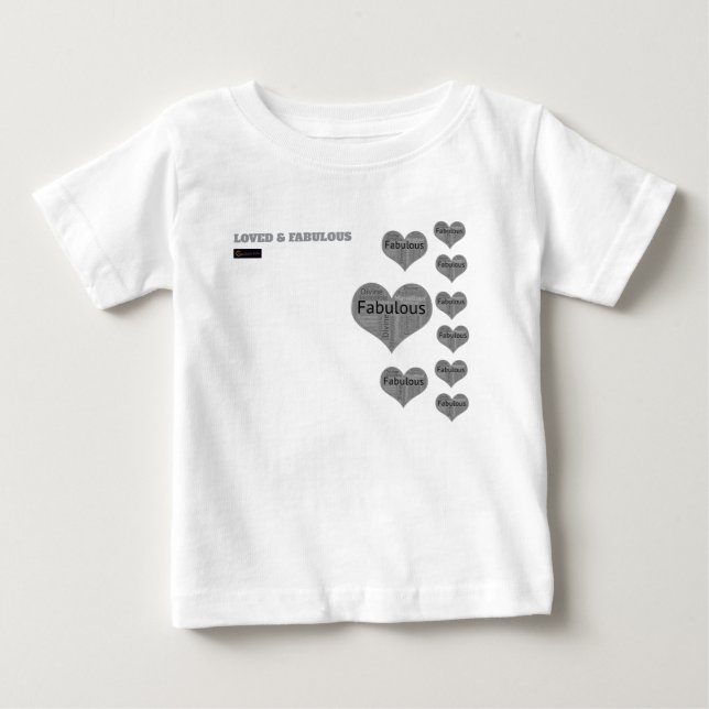 POUR BÉBÉ T-SHIRT AMOUREUX ET FABULEUX (Devant)