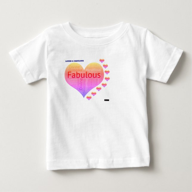POUR BÉBÉ T-SHIRT AMOUREUX ET FABULEUX (Devant)