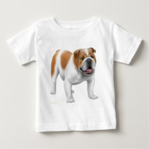 Pour Bébé T-shirt anglais de nourrisson de bouledogue