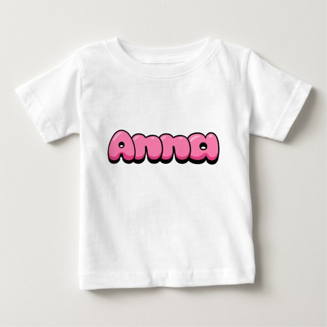 Pour Bébé T-shirt Anna Pink Baby (Devant)