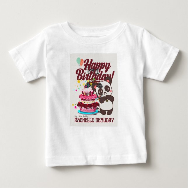 Pour Bébé T-shirt anniversaire de enfant (Devant)
