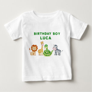 Pour Bébé T-Shirt Anniversaire Safari Animal
