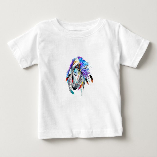 Pour Bébé T-Shirt Art Équestre (Devant)