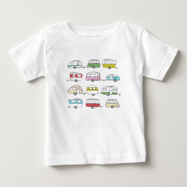 Pour Bébé T-shirt avec caravanes (Devant)