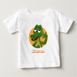 Pour Bébé T-shirt avec dessin animé Alligator