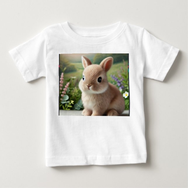 Pour Bébé T-shirt avec image de lapin (Devant)