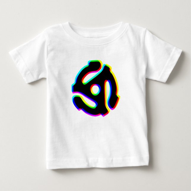 Pour Bébé T-shirt Baby Adaptateur de disque 45 tr/min (Devant)