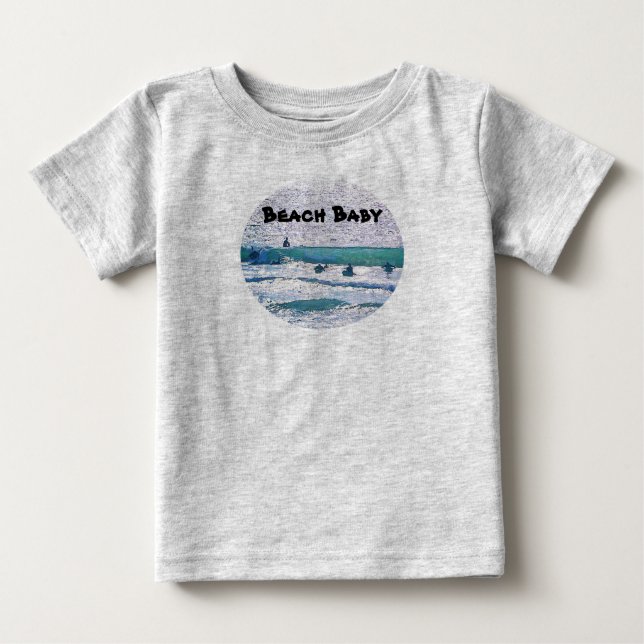 Pour Bébé T-shirt Baby Baby Hang Ten Surfer (Devant)