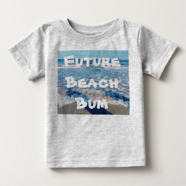 Pour Bébé T-shirt Baby Beach Bum (Devant)