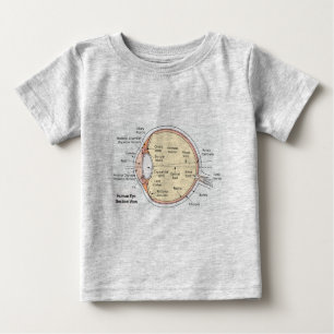 Pour Bébé T-Shirt Baby Boy Human Eye Ball Diagramme anatomiq