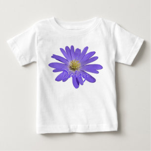 Pour Bébé T-shirt Baby Daisy Personalized Purple Baby Shirt