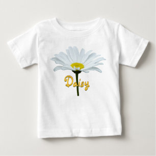Pour Bébé T-shirt Baby Daisy Personnalisé Daisy Baby Shirt