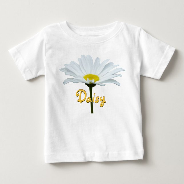 Pour Bébé T-shirt Baby Daisy Personnalisé Daisy Baby Shirt (Devant)