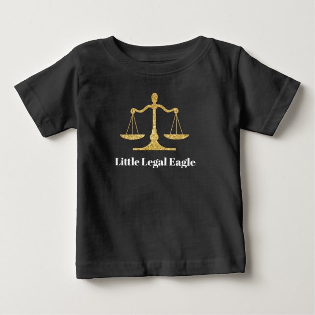 Pour Bébé T-shirt Baby Scales of Justice (Devant)