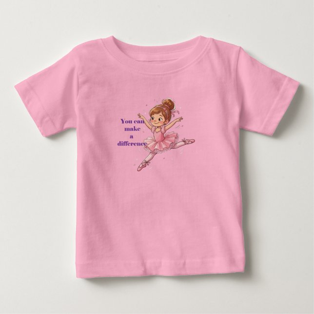 Pour Bébé T-Shirt Ballerine Espoir (Devant)