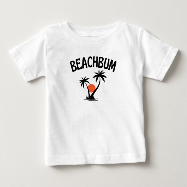 Pour Bébé T-Shirt Beachbum  Été de Plage (Devant)