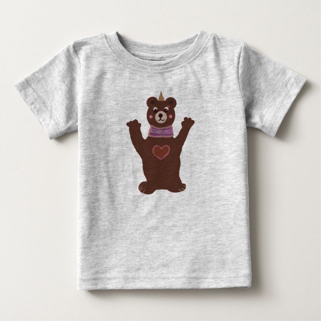 Pour Bébé T-shirt Bear Baby Fine Jersey (Devant)