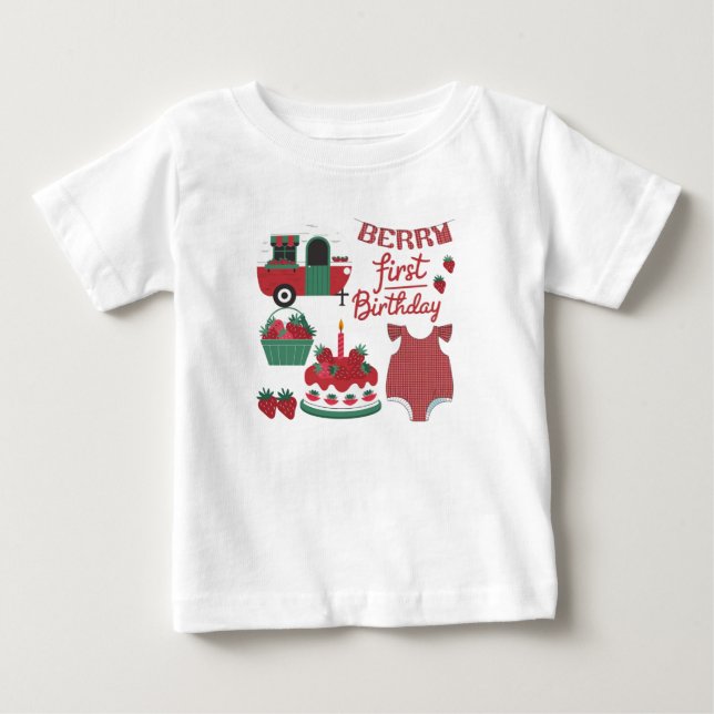Pour Bébé T-shirt Berry Premier anniversaire (Devant)
