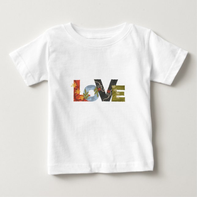 Pour Bébé T-shirt blanc L O V E Baby (Devant)