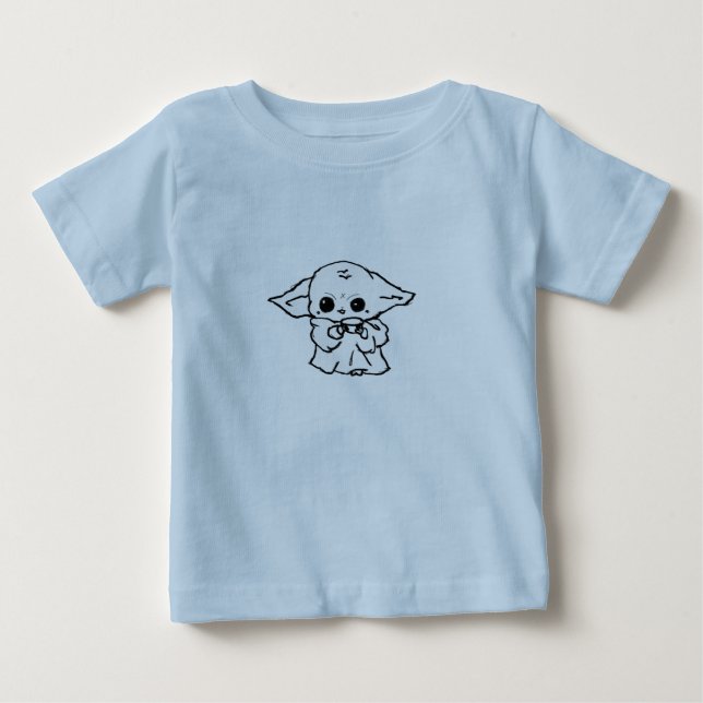 Pour Bébé T-Shirt bleu clair (Devant)