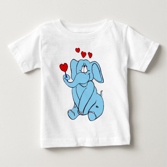 Pour Bébé T-Shirt Blue Sweetheart (Devant)