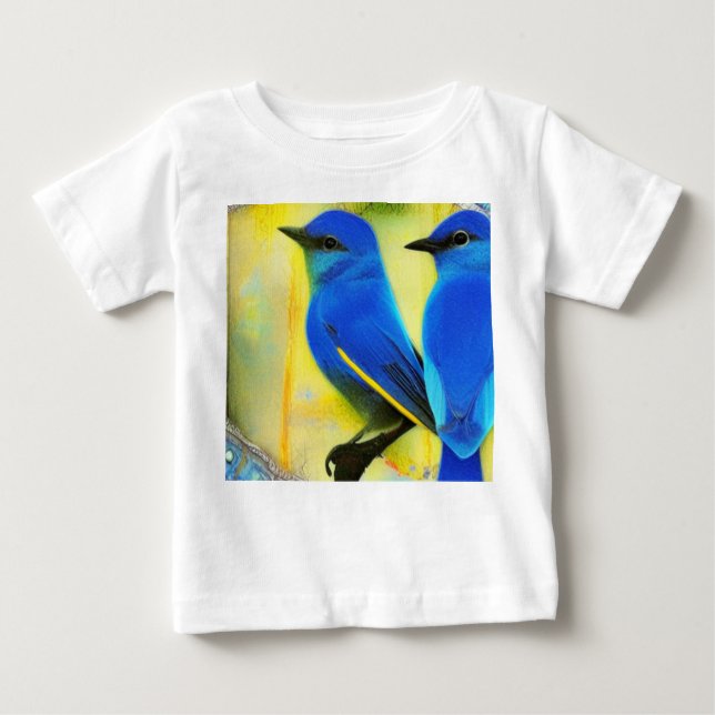 Pour Bébé T-shirt Bluebird de bonheur (Devant)