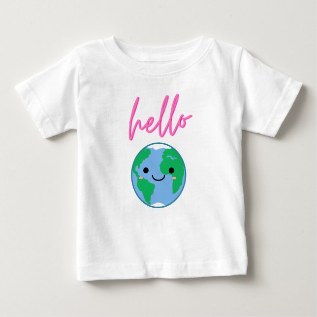 Pour Bébé T-shirt Bonjour Monde Enfants Mignons (Devant)