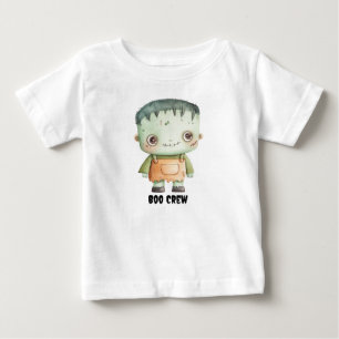 Pour Bébé T-shirt "Boo Crew" personnalisé avec Frankenstein