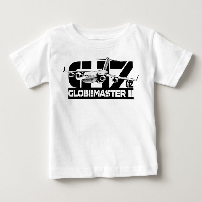 Pour Bébé T-shirt C-17 Globemaster III Baby Romper (Devant)