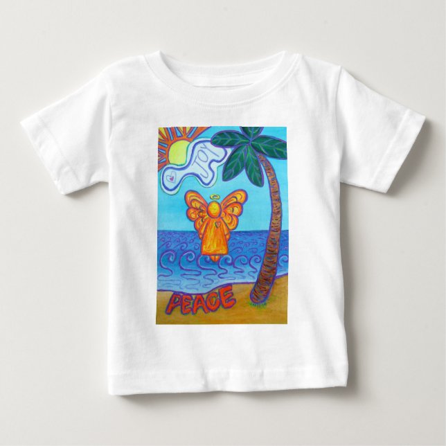 Pour Bébé T-shirt California Beach Angel (Devant)