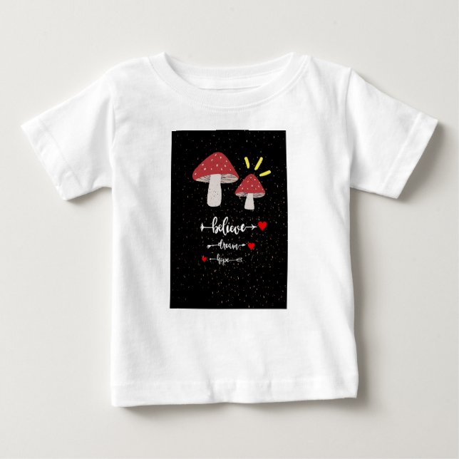 Pour Bébé T-shirt champignon mignon (Devant)