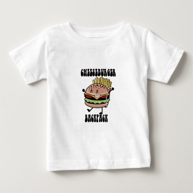 Pour Bébé T-shirt Cheeseburger Backpack (Devant)