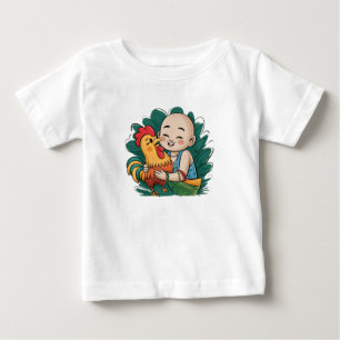 Pour Bébé T-Shirt   Chloe Baby Câline le Coq