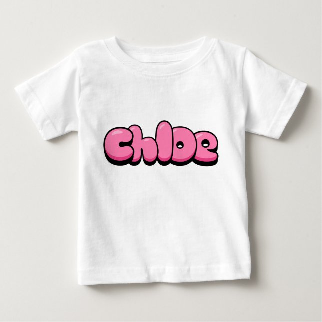 Pour Bébé T-shirt Chloe Pink Baby (Devant)
