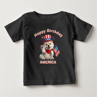 Pour Bébé T-Shirt Chow Chow (2ah) Enfant Patriote