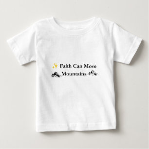 Pour Bébé T-shirt chrétien La Foi Peut Déplacer Des Montagne
