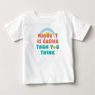 Pour Bébé T-Shirt Citation Rétro Positive