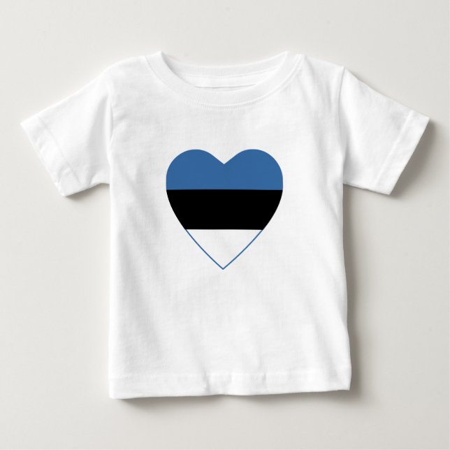 Pour Bébé T-shirt Coeur estonien (Devant)