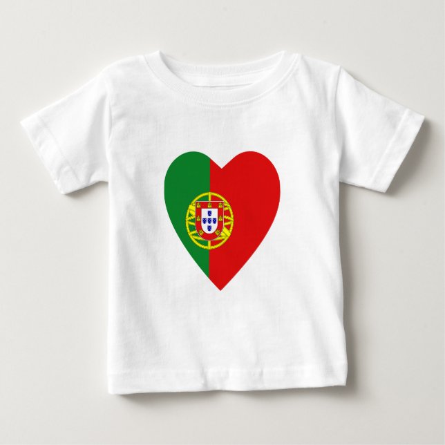 Pour Bébé T-shirt Coeur Portugal (Devant)