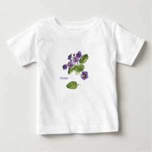 Pour Bébé T-shirt couleur violet violet