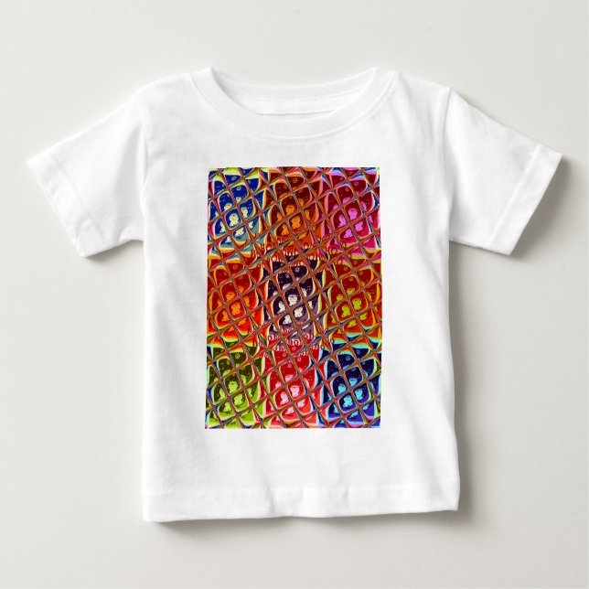 Pour Bébé T-shirt couleurs de Noël Abstrait spécial (Devant)