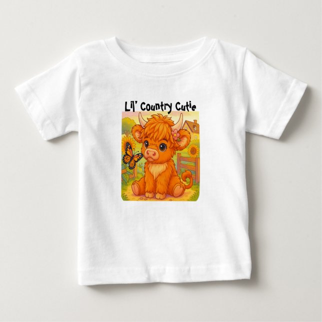 Pour Bébé T-shirt Country Cutie (Devant)