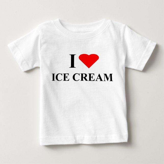 Pour Bébé T-shirt - crème glacée d'amour d'I (Devant)