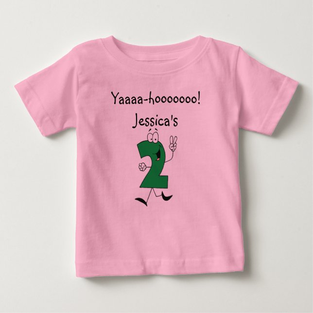 Pour Bébé T-shirt Customisé 2e anniversaire (Devant)
