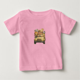 Pour Bébé T-shirt Cute Kids Safari Adventure Jeep avec Jungl