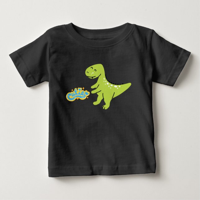 Pour Bébé T-shirt Cutie Dinosaur Baby (Devant)
