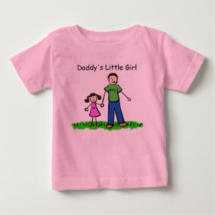 Pour Bébé T-shirt Daddy's Little Girl (Personnaliser)